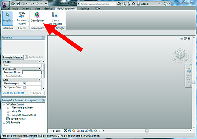 GreenSpider ribbon in Revit 2012