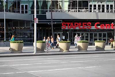 Transformers set at Staples Center