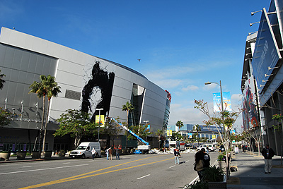 Transformers set at Staples Center