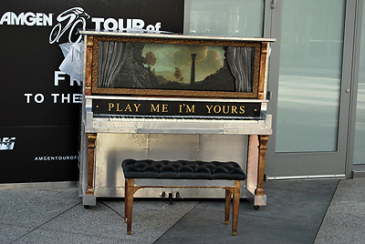 Piano set at Staples Center