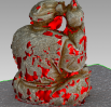 Mesh from VisualSFM with closed holes