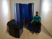 Tiny Spock poses leaning toward the Cray-1A... Interesting...